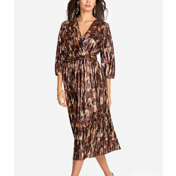 Johnny Was Tina Wrap Midi Dress - Picture 2 of 8